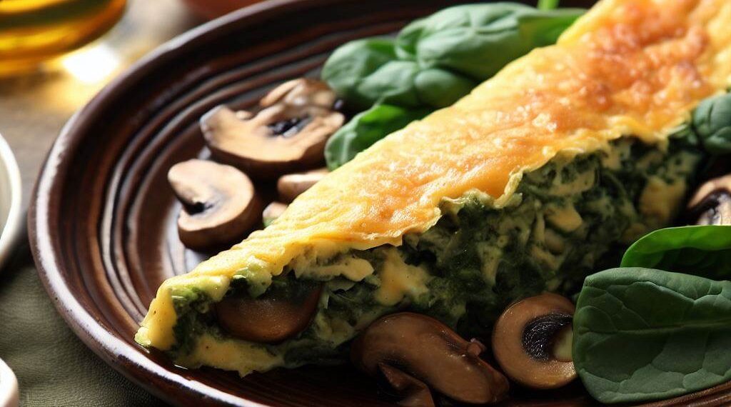 Omelete de Espinafre e Cogumelos: Saboreie e Emagreça!