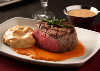 Receita de Filet Mignon com Molho de Trufas Brancas e Purê de Batata-doce: Prato Gourmet Fácil