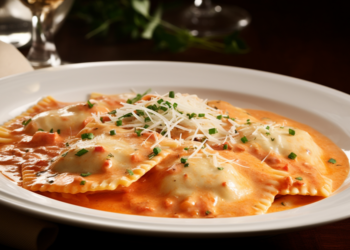 Deliciosos Raviólis de Lagosta Receita de Molho de Tomate Fresco